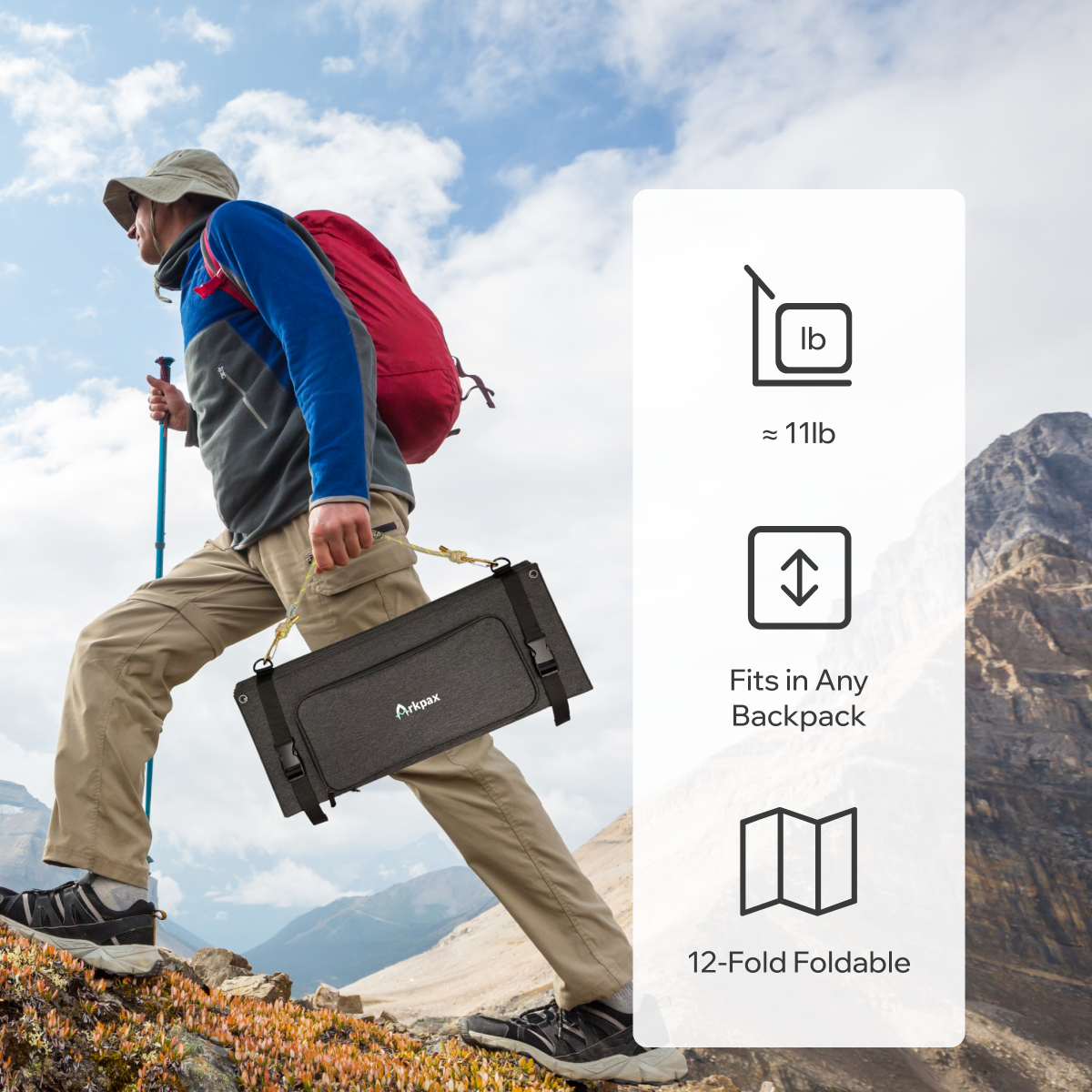 Arkpax 200W Foldable Portable Solar Panel