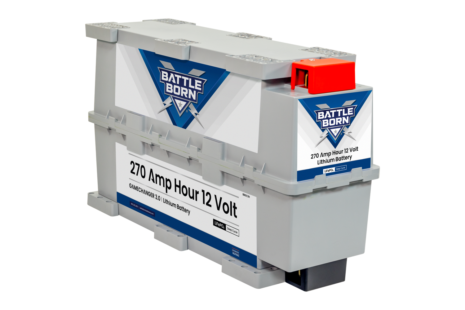 Battle Born 12V 270Ah LiFePO4 GC3 Heated Battery