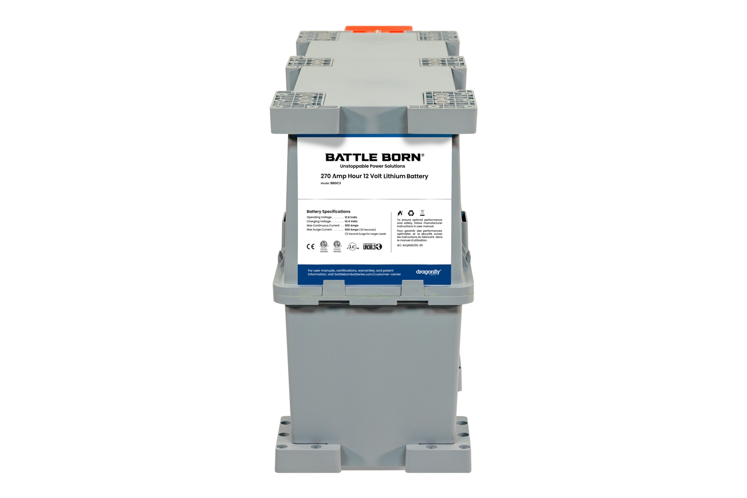 Battle Born 12V 270Ah LiFePO4 GC3 Battery