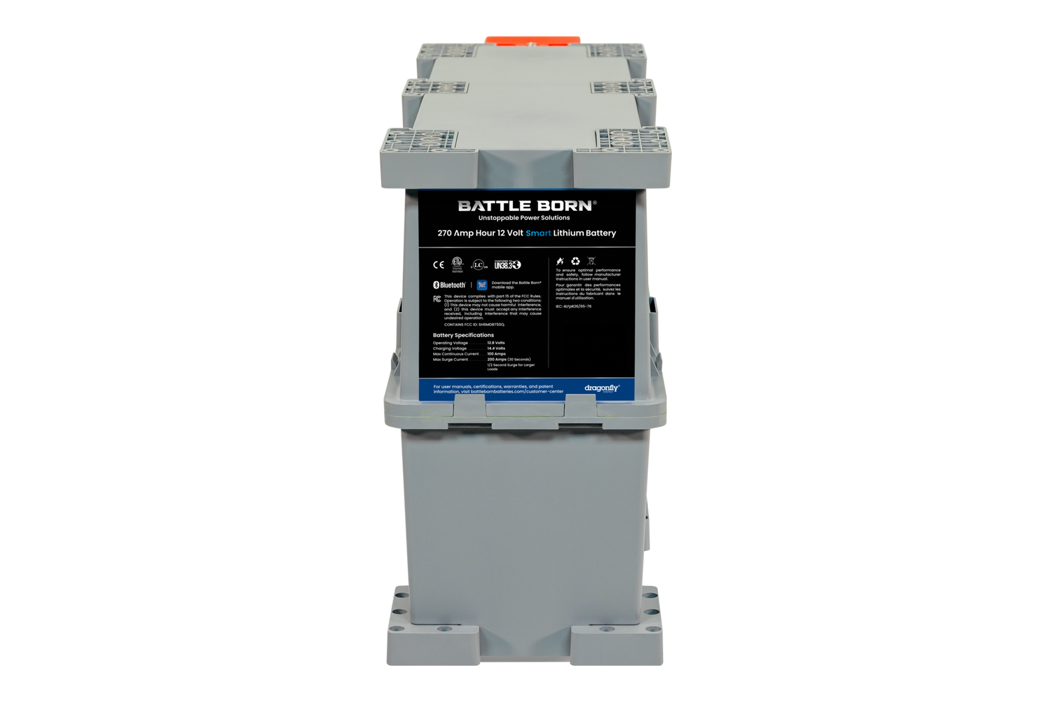 Battle Born 12V 270Ah GC2 Smart Heated LiFePO4 Battery