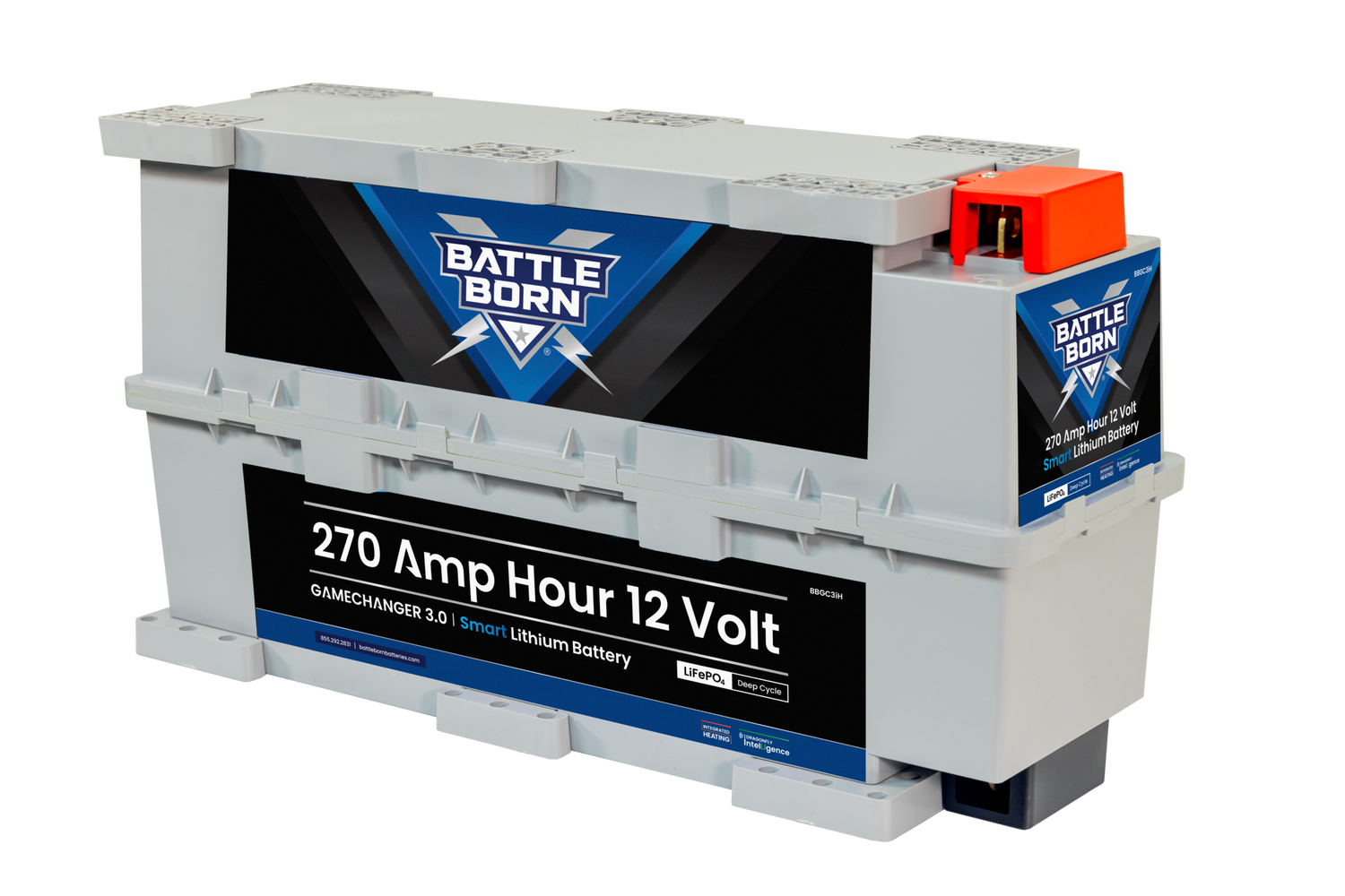 Battle Born 12V 270Ah GC2 Smart Heated LiFePO4 Battery