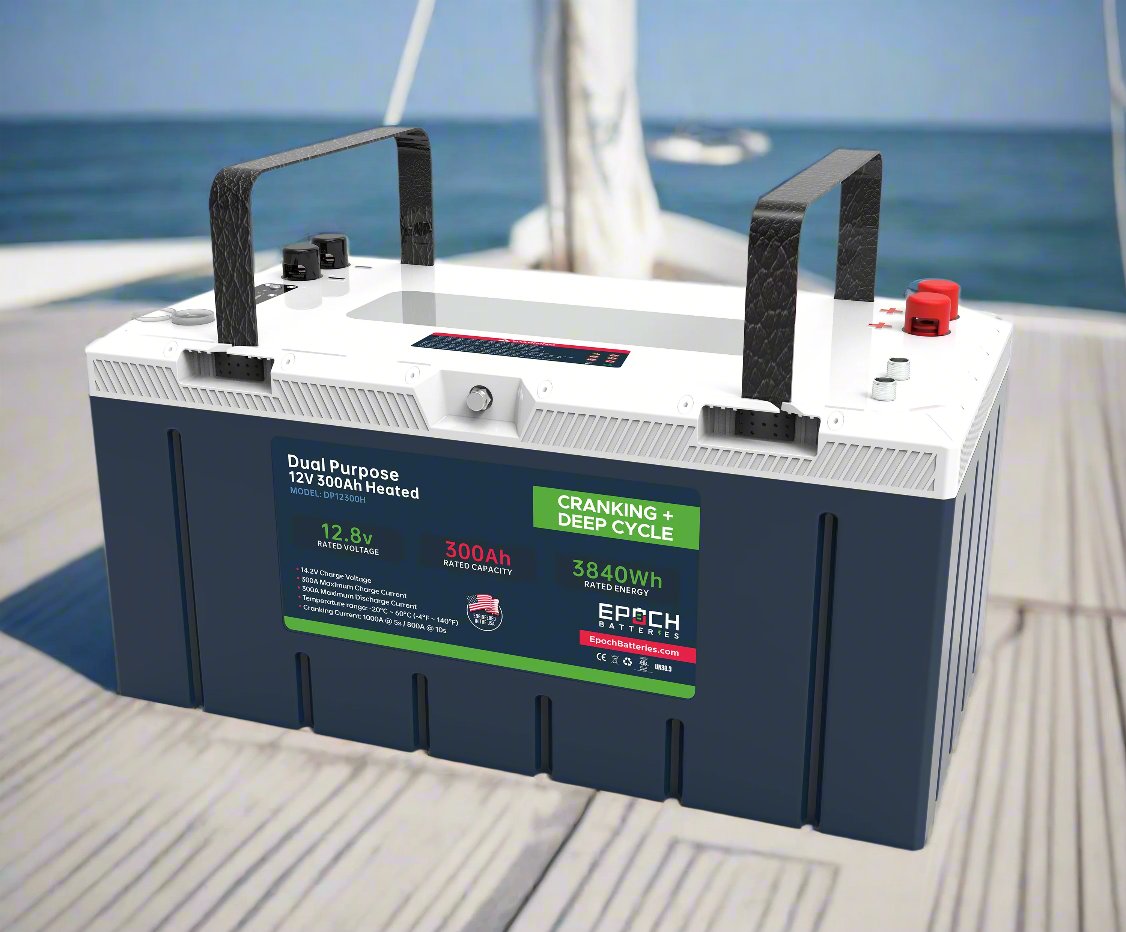 Epoch 12V 300Ah LiFePO4 Battery – Dual Purpose, Cranking, Deep Cycle (Pro Series)