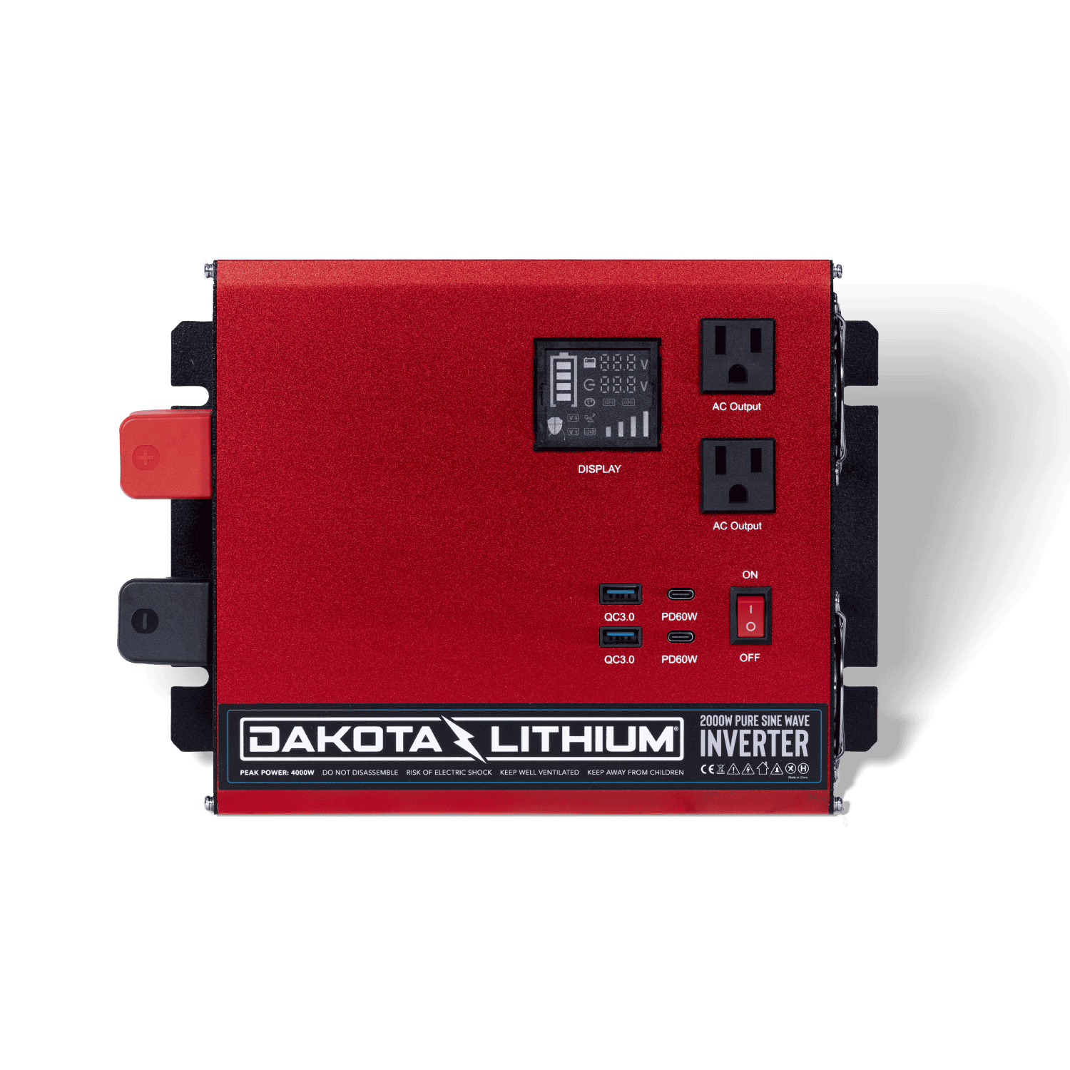 Dakota Lithium 12V 2000W Pure Sine Wave Inverter