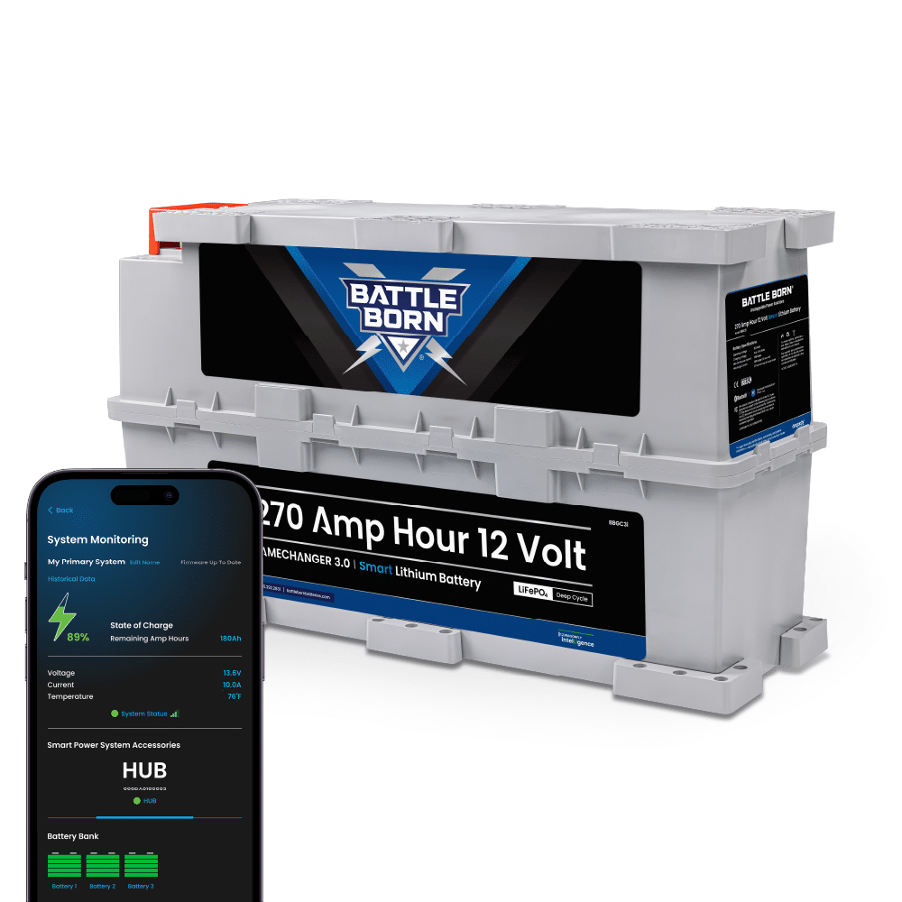 Battle Born 12V 270Ah GC3 Smart LiFePO4 Battery