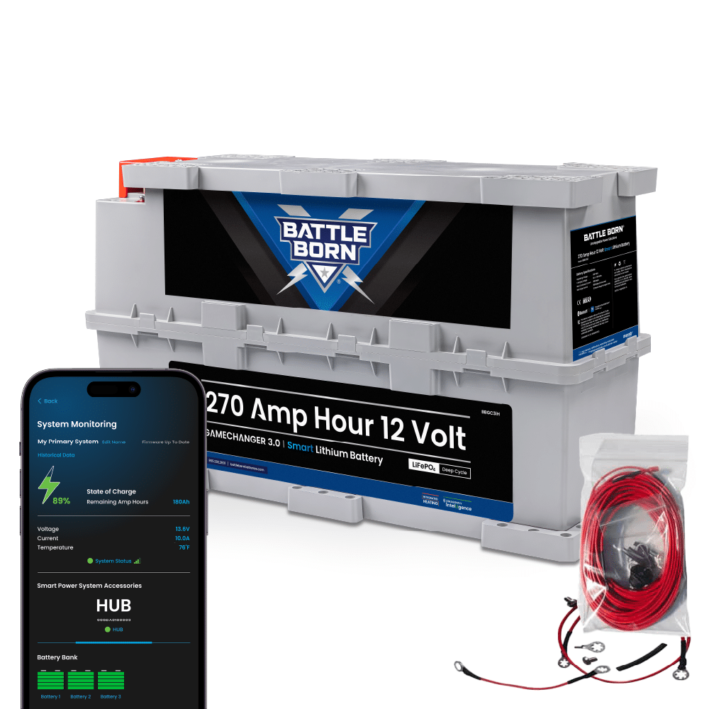 Battle Born 12V 270Ah GC2 Smart Heated LiFePO4 Battery
