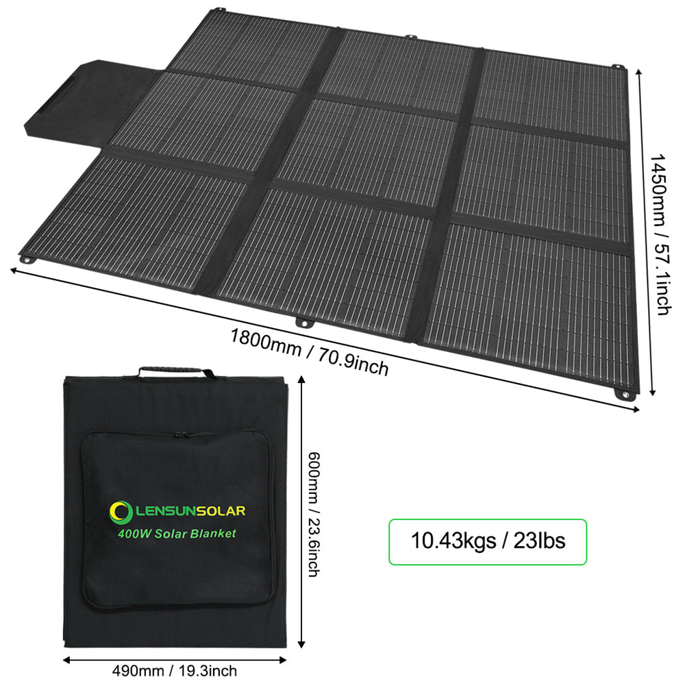 Lensun Solar 400W 36V Portable Solar Blanket