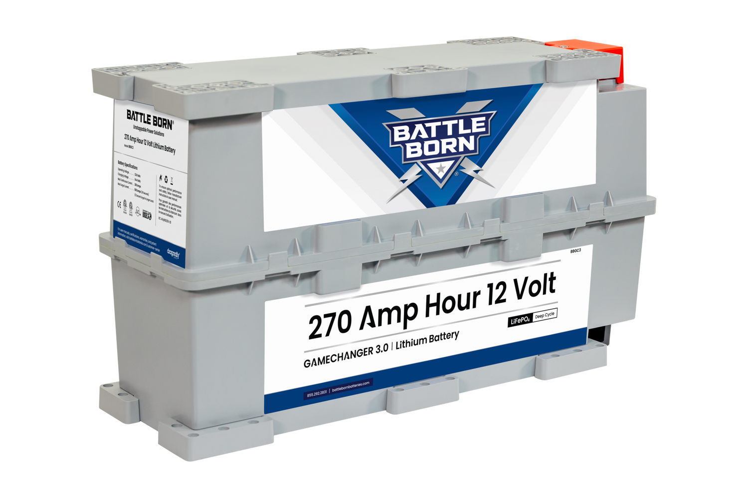 Battle Born 12V 270Ah LiFePO4 GC3 Battery