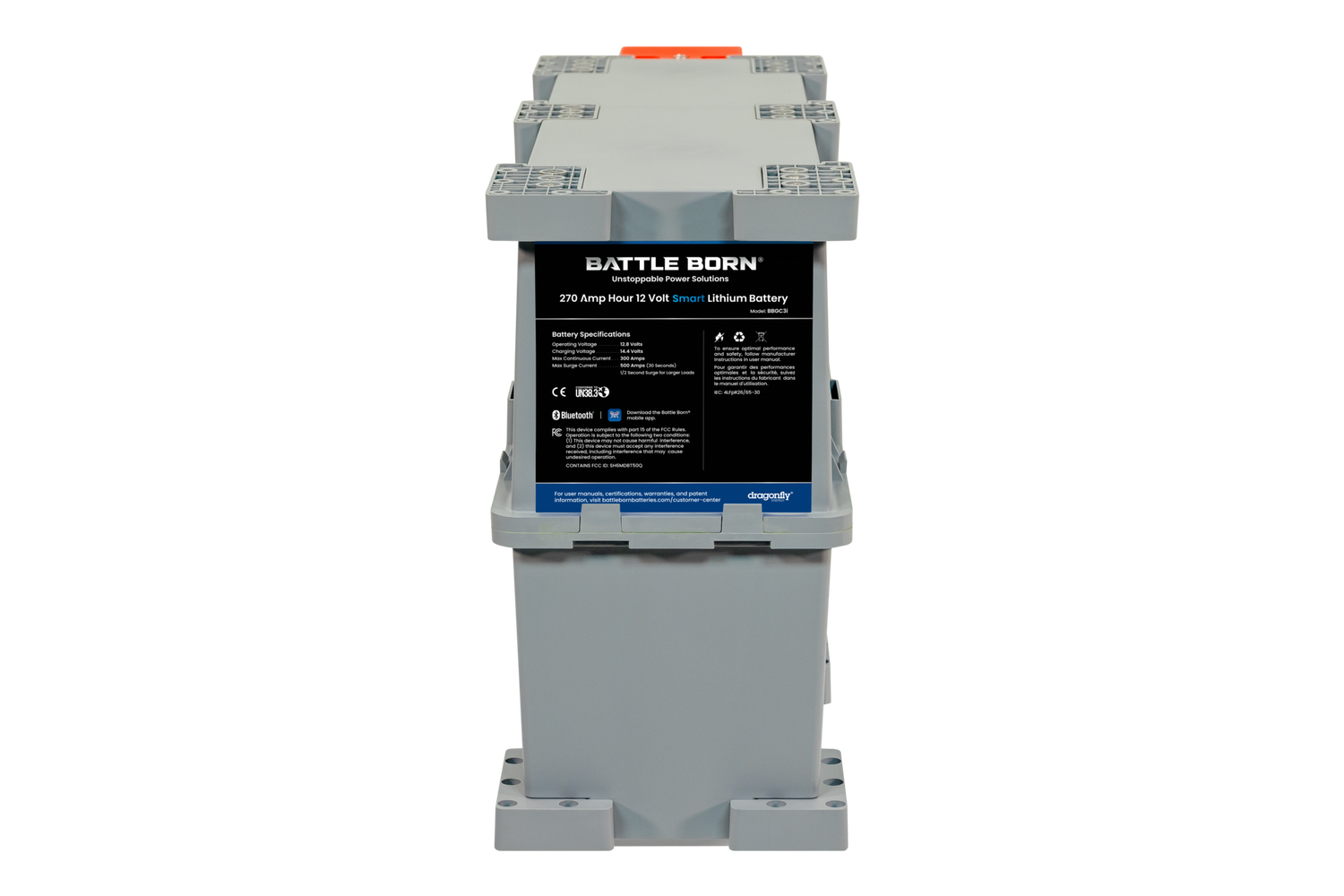Battle Born 12V 270Ah GC3 Smart LiFePO4 Battery