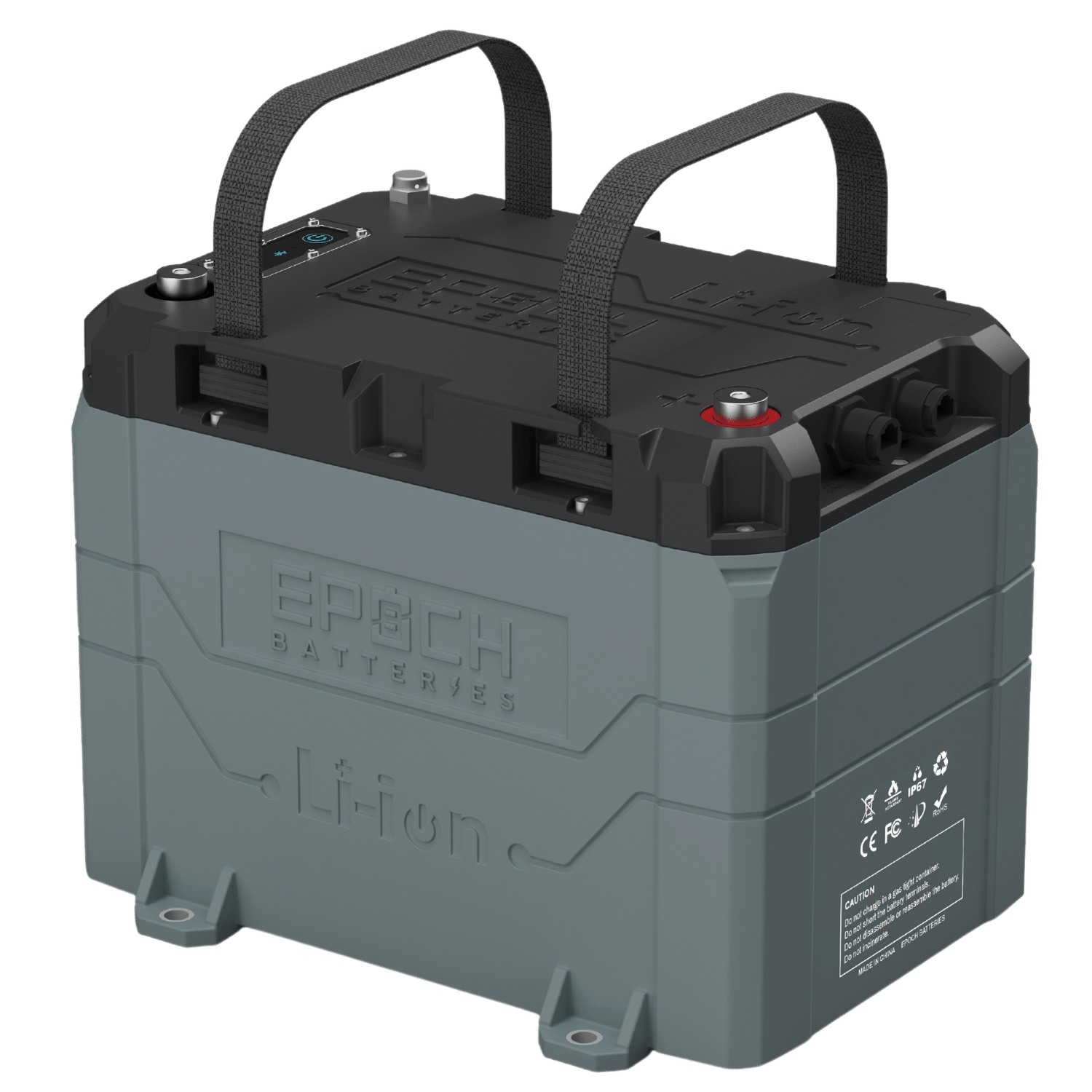 Epoch 24V 100Ah LiFePO4 Lithium Battery – Bluetooth, Internal Heating, Waterproof