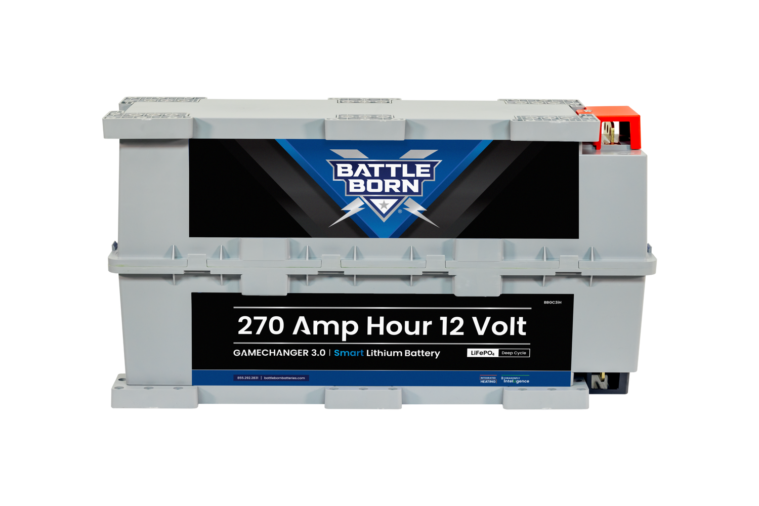 Battle Born 12V 270Ah GC2 Smart Heated LiFePO4 Battery