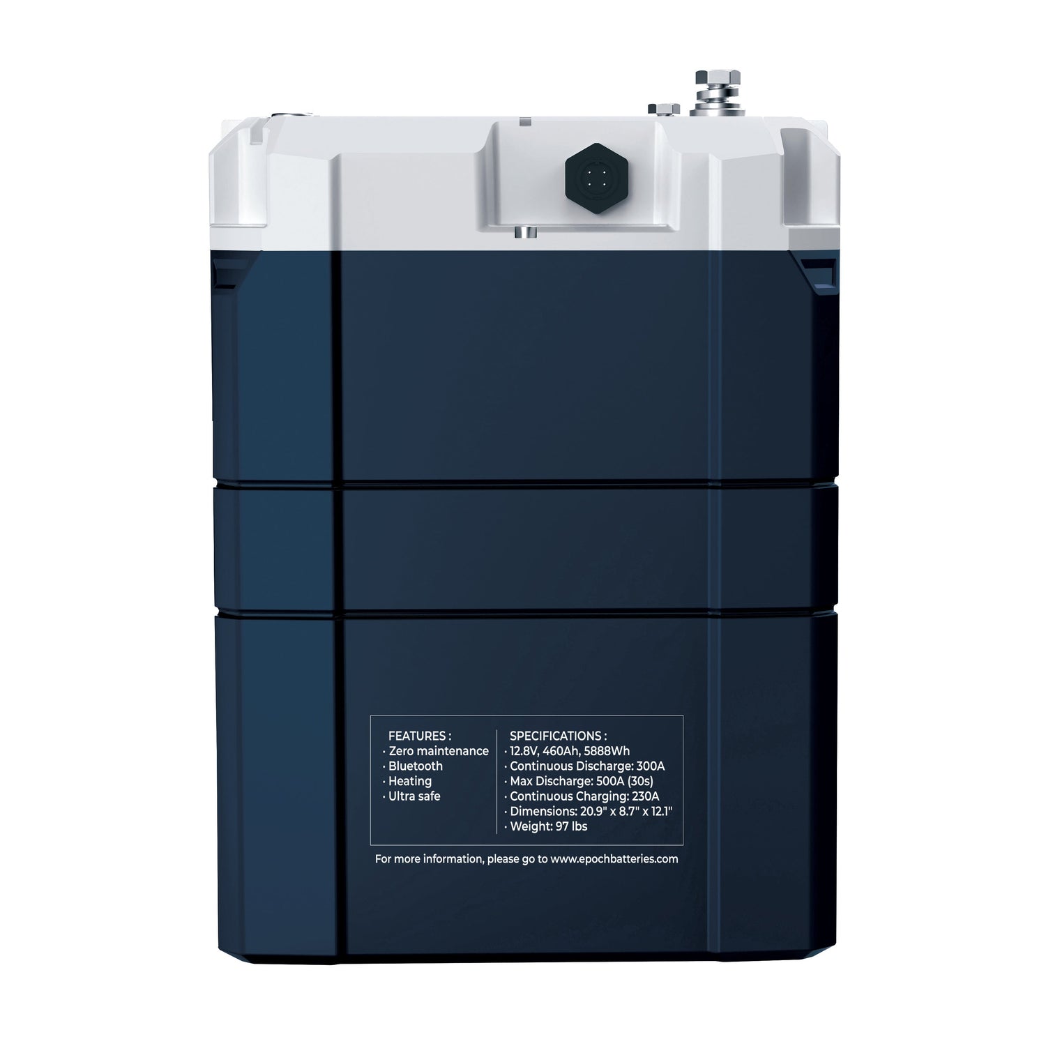 Epoch 24V 230Ah LiFePO4 Battery – Heated, Bluetooth, Victron Comms (V2 Elite Series)