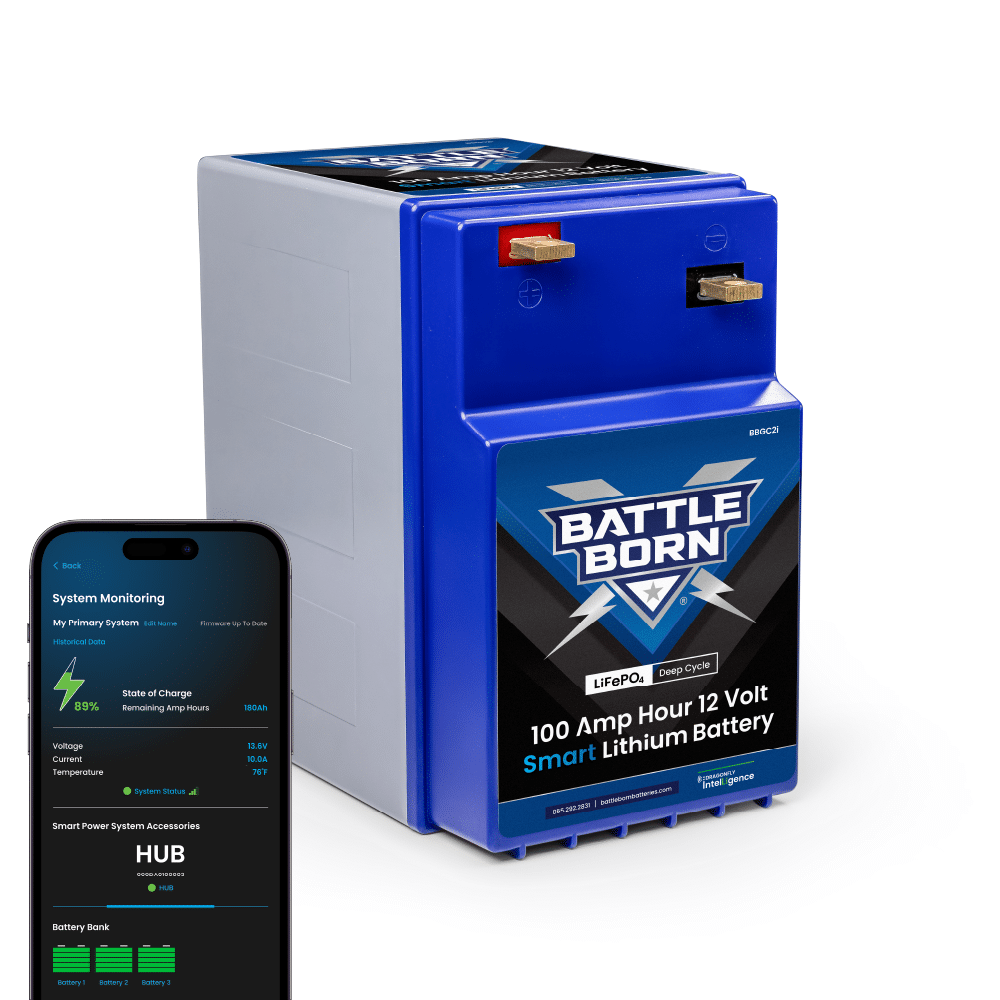 Battle Born 12V 100Ah GC2 Smart LiFePO4 Battery